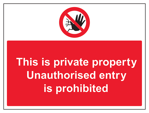 Unauthorised Persons Prohibited