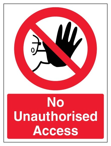 No Unauthorised Access Portrait