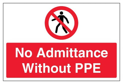No Admittance Without Ppe Large Landscape