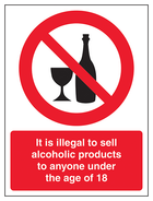 It Is Illegal To Sell Alcohol To Anyone Under 18 - Portrait
