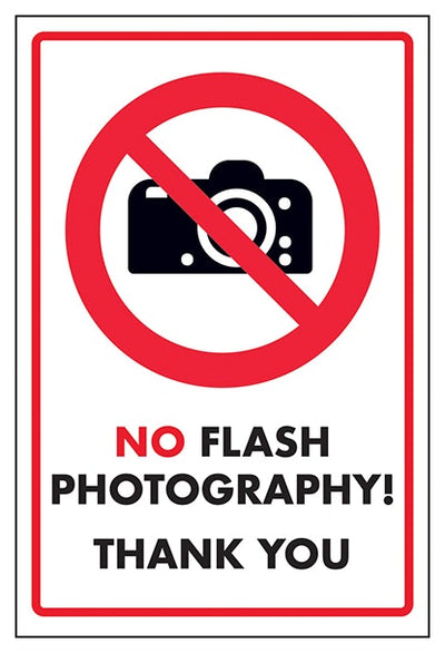 No Flash Photography Thank You