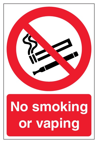 No Smoking Or Vaping Portrait