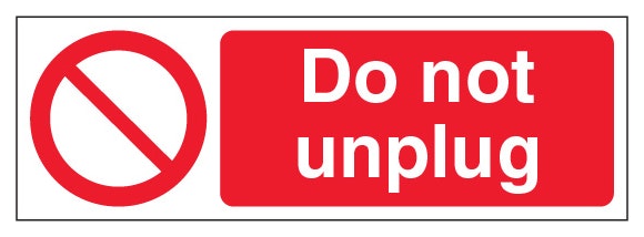 Do Not Unplug Slim Landscape
