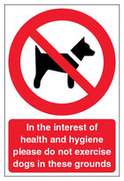 Do not exercise dogs in these grounds - Portrait