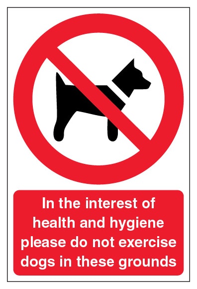 Do Not Exercise Dogs In These Grounds Portrait