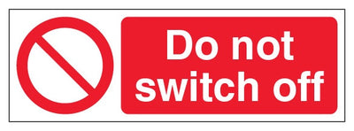 Do Not Switch Off Slim Landscape