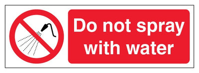 Do Not Spray With Water Slim Landscape