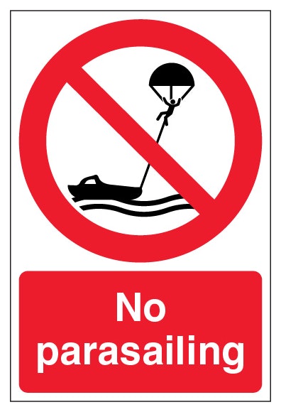 No Parasailing Portrait