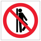 Do Not Lean - Symbol Only