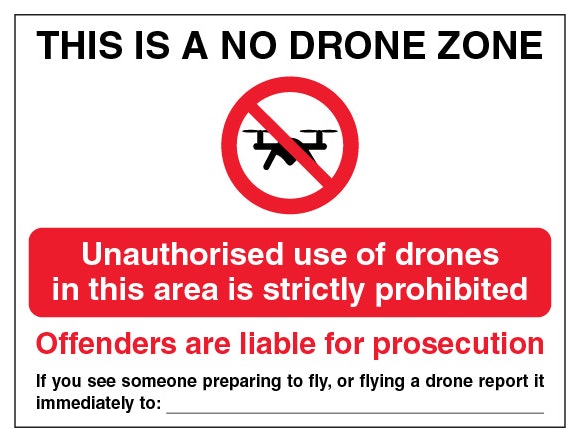 This Is A No Drone Zone Report It Immediately Landscape