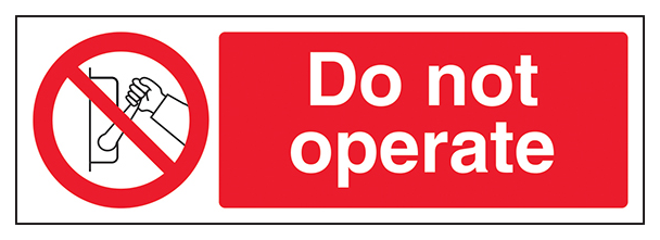 Do Not Operate Landscape