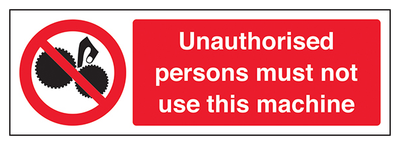 Unauthorised Persons Not To Use Landscape