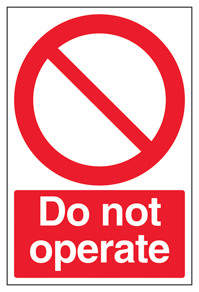 Do Not Operate Portrait