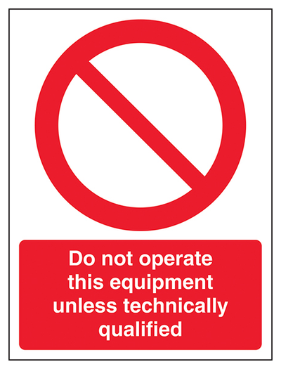 Do Not Operate This Equipment Unless Portrait
