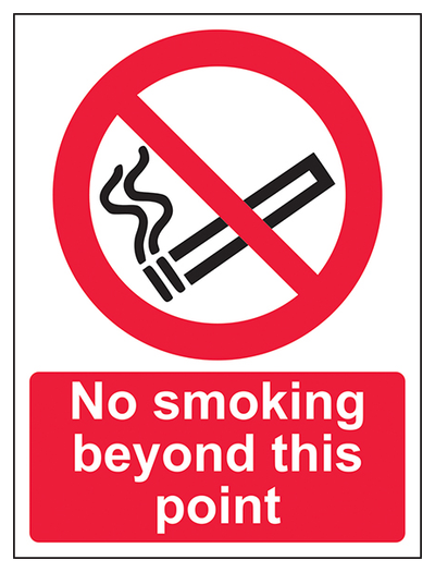 No Smoking Beyond This Point