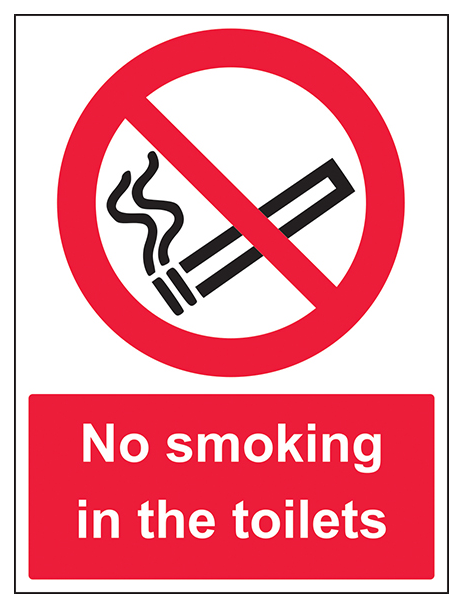 No Smoking In The Toilets Portrait