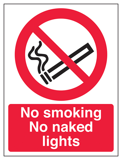No Smoking No Naked Lights Portrait