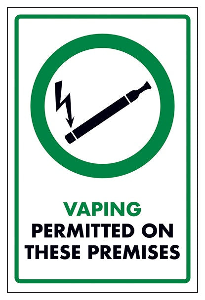 Vaping Permitted On These Premises