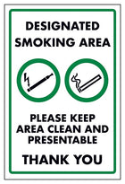 Designated Smoking area Please Keep Area Clean and Present...