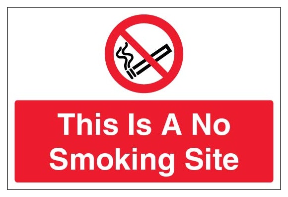 This Is A No Smoking Site Large Landscape