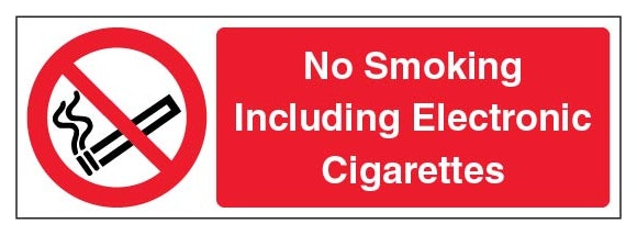 No Smoking Including Electronic Cigarettes Landscape