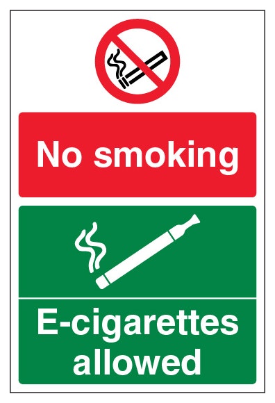 No Smoking E Cigarettes Allowed Portrait
