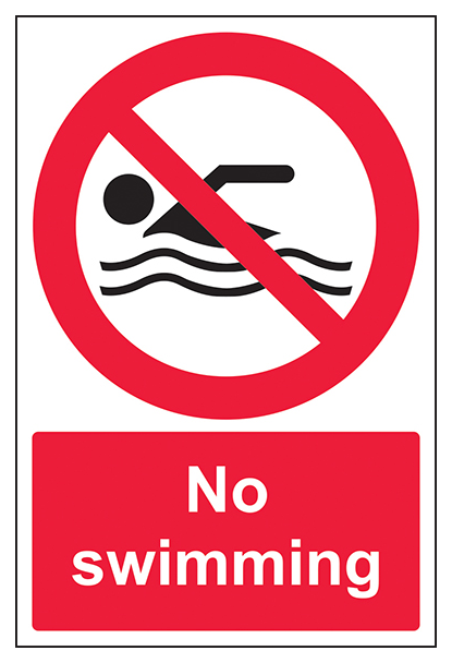 No Swimming Portrait
