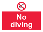 No Diving - Large Landscape