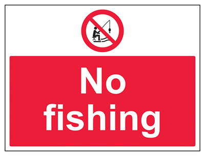 No Fishing Large Landscape