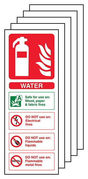 5 Pack Water Fire Extinguisher
