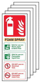 5-Pack Foam Spray Fire Extinguisher