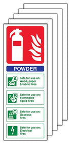 5-Pack Powder Fire Extinguisher