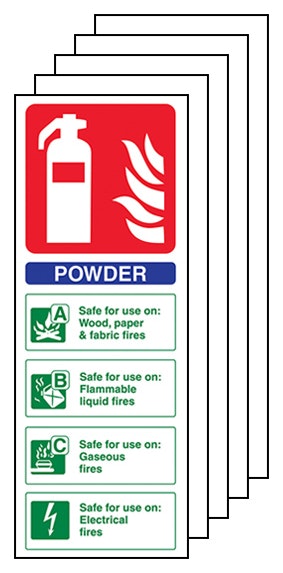 5 Pack Powder Fire Extinguisher