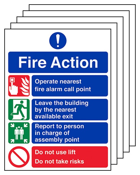 5 Pack Gitd Fire Action Do Not Take Risks