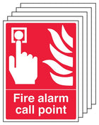 5-Pack Fire Alarm Call Point - Portrait