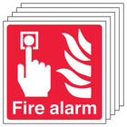 5-Pack Fire Alarm - Square