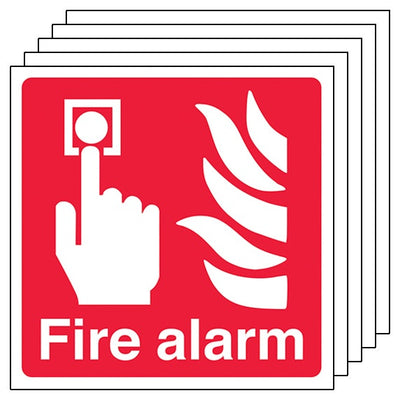 5 Pack Fire Alarm Square