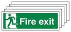 5-Pack GITD Final Fire Exit, Man Left