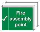 5-Pack Fire Assembly Point
