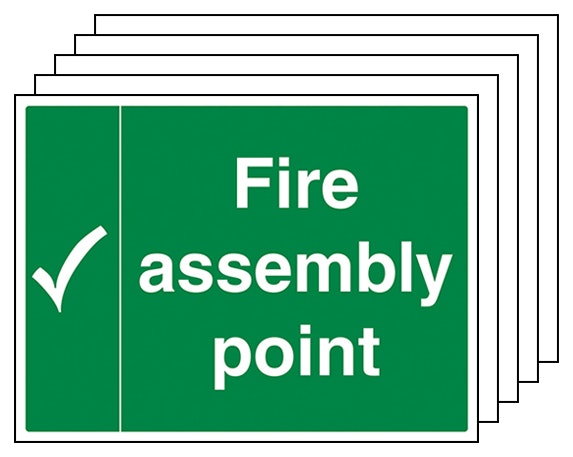 5 Pack Fire Assembly Point
