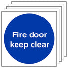 5-Pack Fire Door Keep Clear