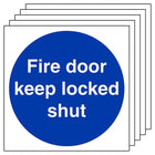 5-Pack Fire Door Keep Locked Shut