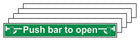 5-Pack Push Bar To Open - Long Landscape