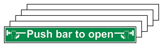 5 Pack Push Bar To Open Long Landscape