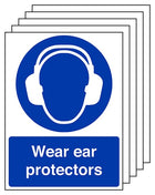 5-Pack Wear Ear Protectors - Portrait