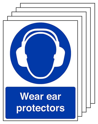 5 Pack Wear Ear Protectors Portrait