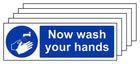 5-Pack Now Wash Your Hands