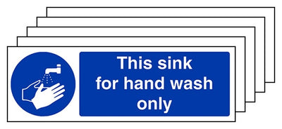 5 Pack This Sink For Hand Wash Only Landscape
