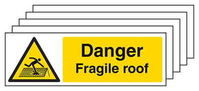 5 Pack Danger Fragile Roof Landscape