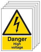 5-Pack Danger High Voltage - Portrait